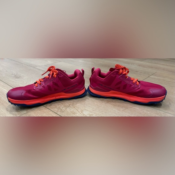 Altra Lone Peak Women’s 8.5 Trail Running Shoes Pink Orange EUC - Picture 7 of 10